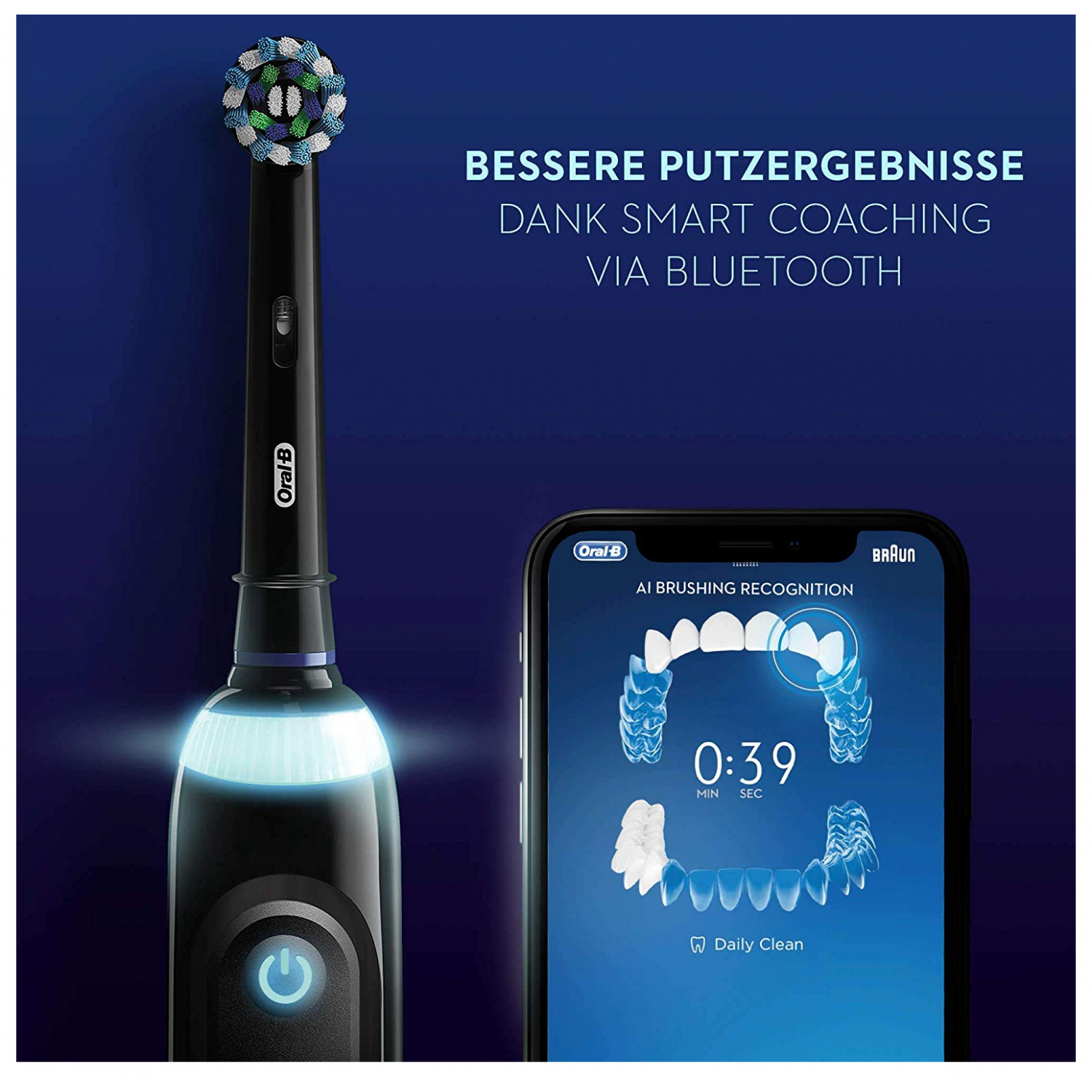 OralB Genius X 20900 Duo black/rosegold elektrische Zahnbürste Xenudo