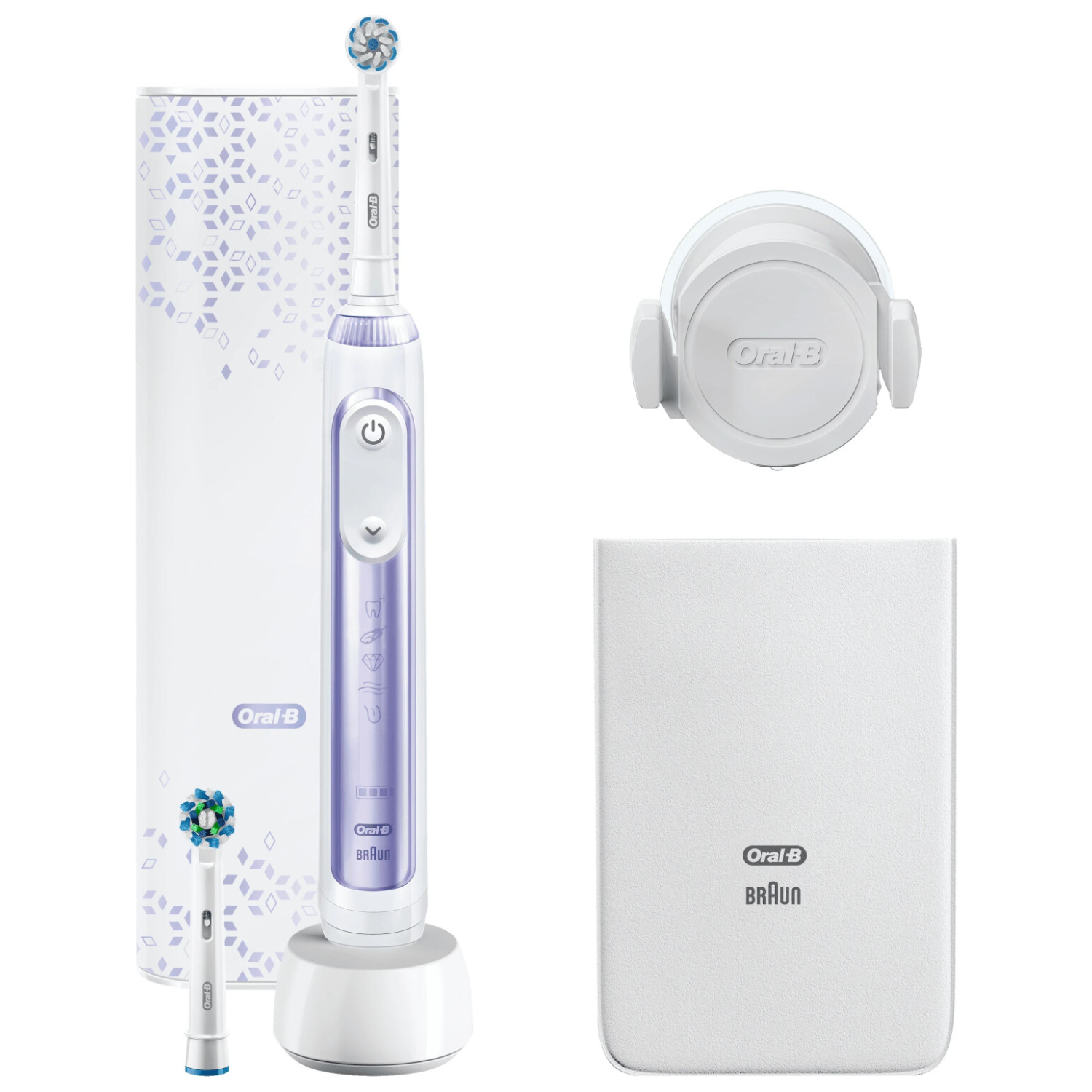 Oral-B Genius 10200W Orchid Purple Elektrische Zahnbürste - Xenudo