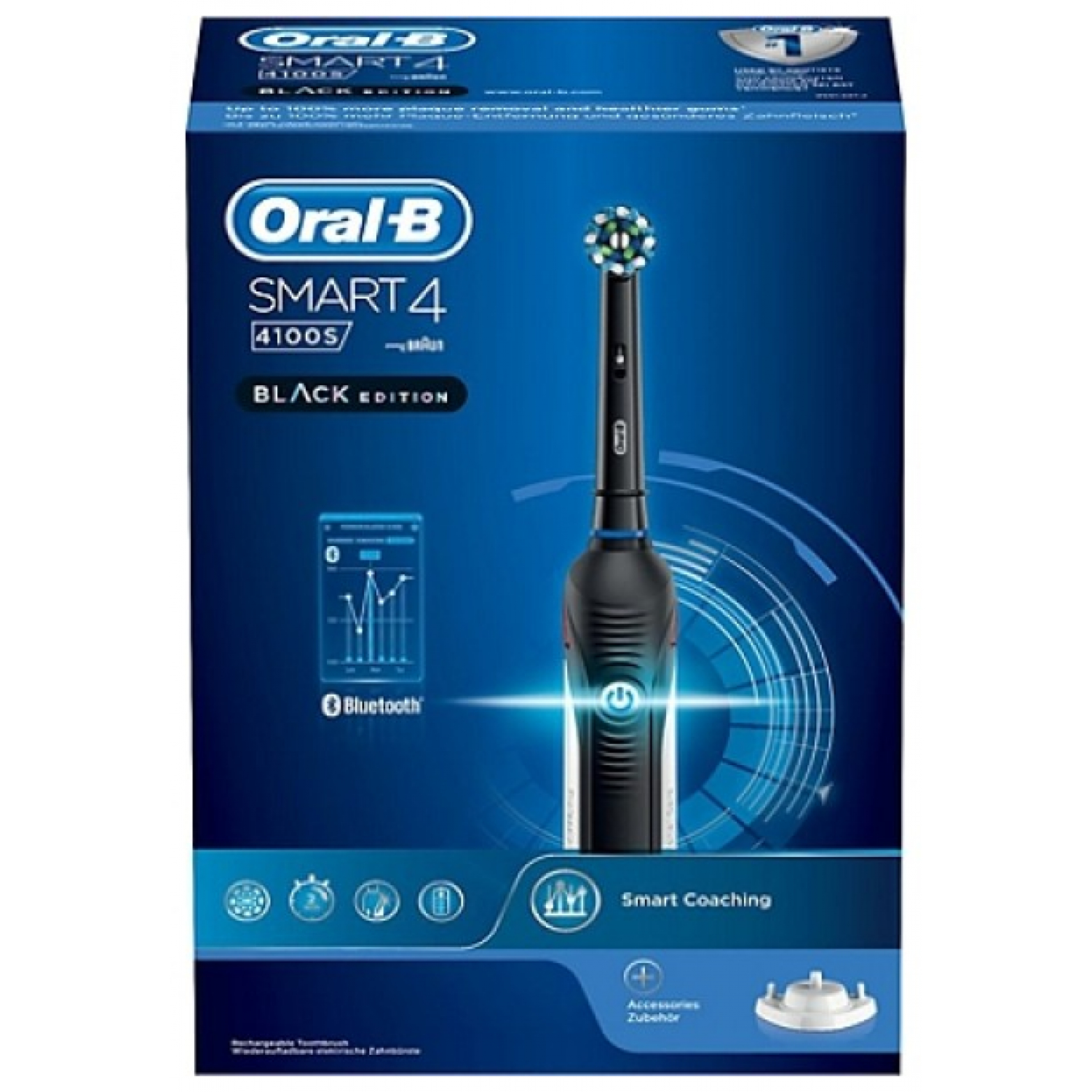 Oral-B Smart 4 4100S Black Elektrische Zahnbürste - Xenudo