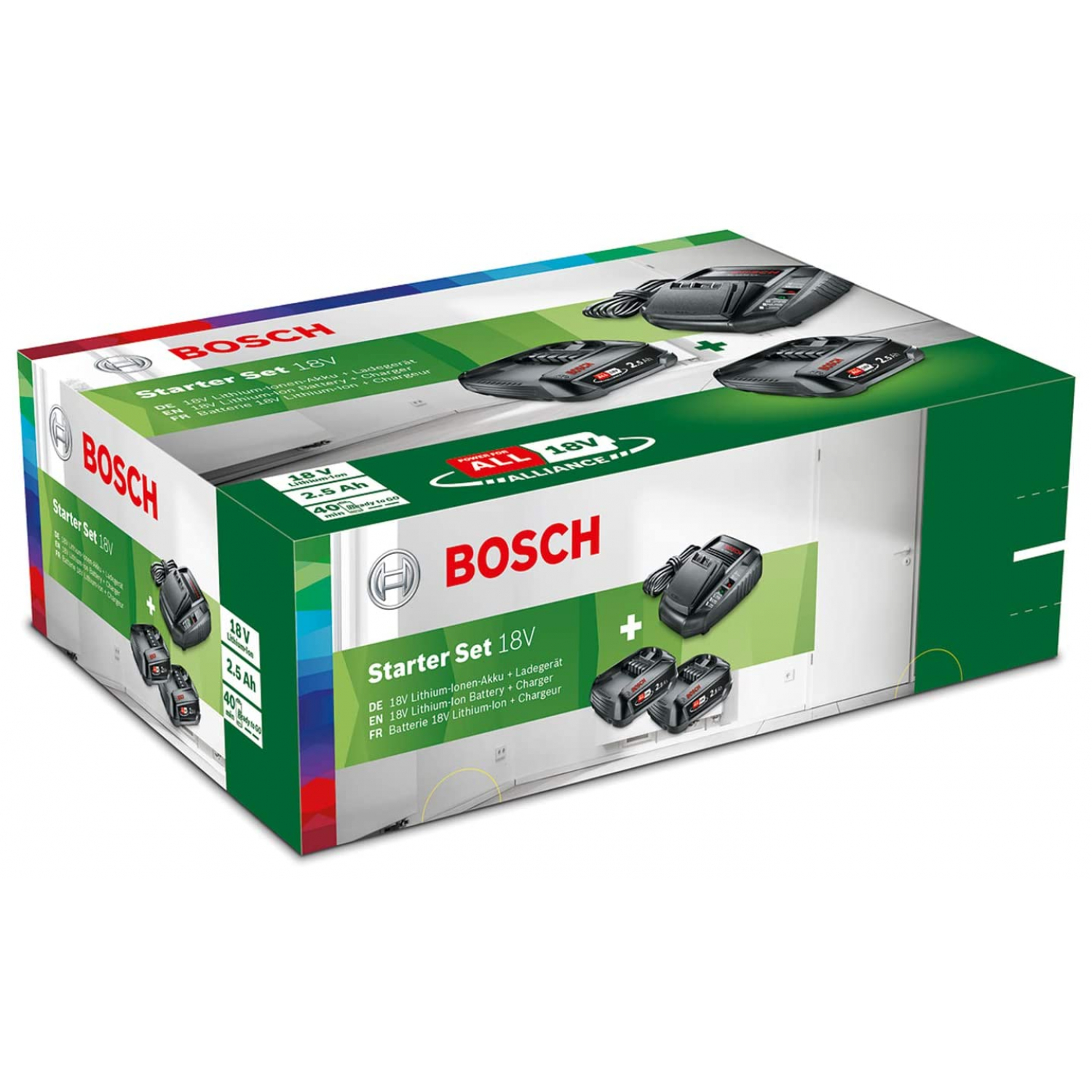 Bosch Diy Starterset V X Ah A Ld Akkus Und Ladeger T Xenudo