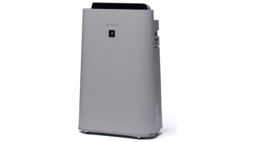 Sharp Luftreiniger mit Luftbefeuchter UA-HD40E-L für Räume bis zu 26m², 3-Stufen Filtersystem, Grau