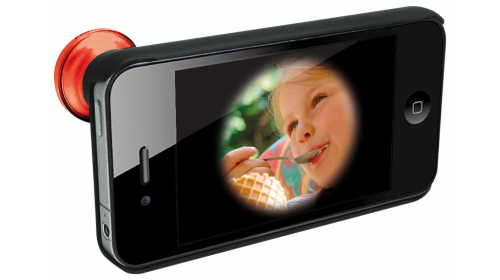 Rollei 0,28 Tele Fisch Lens For IPhone 4/4S Red Handyobjektiv