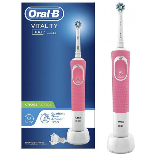 Oral-B Vitality 100 CrossAction pink BOX elektrische Zahnbürste