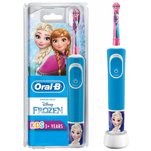 Oral-B Vitality D 100 Frozen / StarWars Mix CLS elektrische Kinderzahnbürste für Kinder ab 3 Jahren, blau