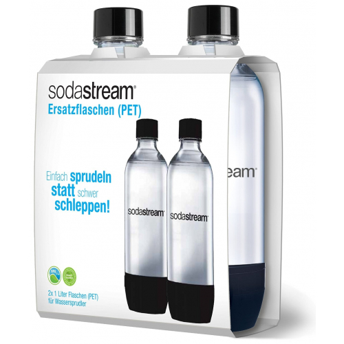 SodaStream PET-Flasche schwarz 1 L Duopack