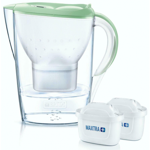 Brita Marella green Tischwasserfilter inkl. 2x Maxtra Plus Kartuschen