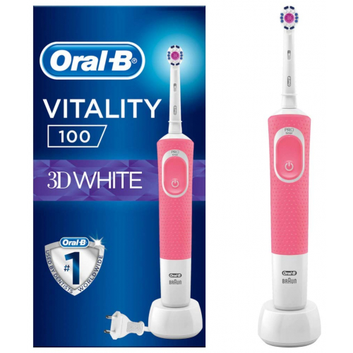 Oral-B Vitality 100 3D White pink elektrische Zahnbürste