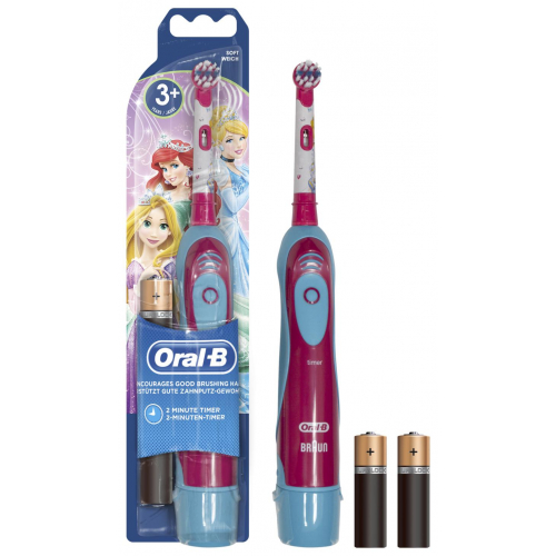 Oral-B Kids Batteriebetriebene Zahnbürste Disney Cars oder Disney Prinzessin, für Kinder ab 3 Jahren