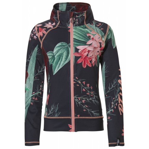 Rehall CASEY-R-jr. Powerstretch Jacket Girls, Floral Red, Gr. 116