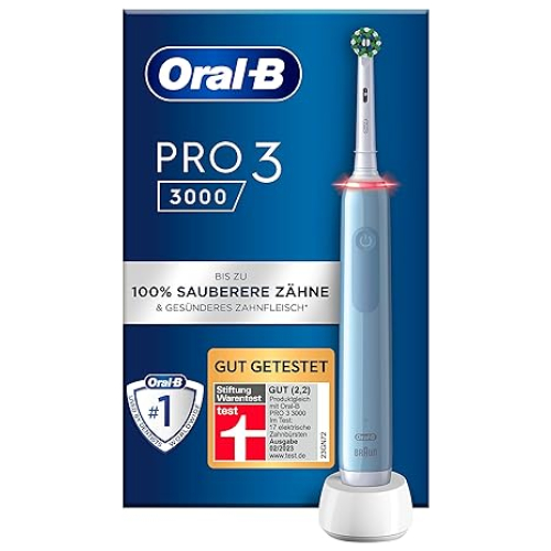 Oral-B Pro 3 3000 Cross Action Elektrische Zahnbürste Clean Blue JAS22 EU