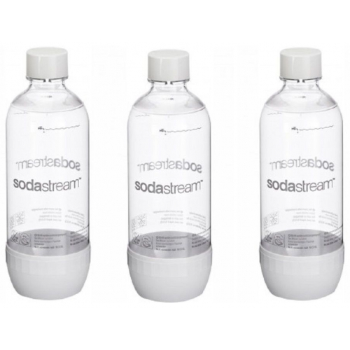 SodaStream PET Flasche 1 ltr. 3er Pack weiss