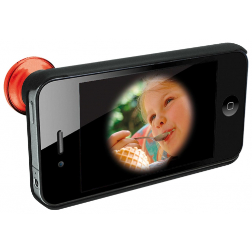 Rollei 0,28 Tele Fisch Lens For IPhone 4/4S Red Handyobjektiv