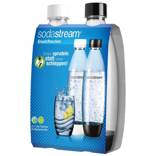 SodaStream PET-Flasche schwarz+weiss 1 L Fuse Duopack