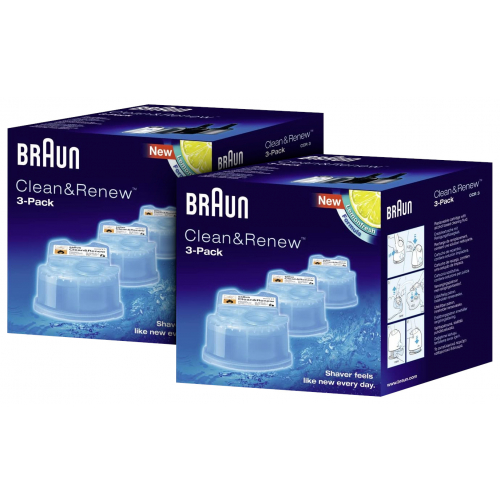 Braun CCR Cleaning Kassette 6er Reinigungskartuschen, für alle Reinigungsstationen von Braun CCR