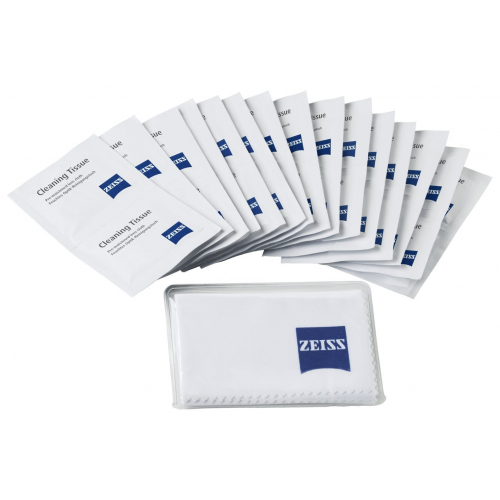 Zeiss Reinigungsset 20 Feuchttücher, 1 Microfasertuch 18 x 18 cm