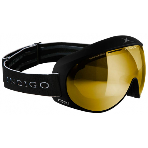 Indigo Mirror Gold Skibrille black FC2