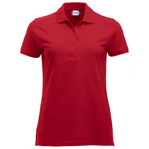 Clique Marion pique red Damen Poloshirt XL