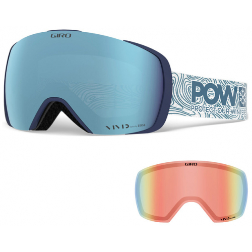 Giro Contact 19 POW, vivid ember/infrared Skibrille