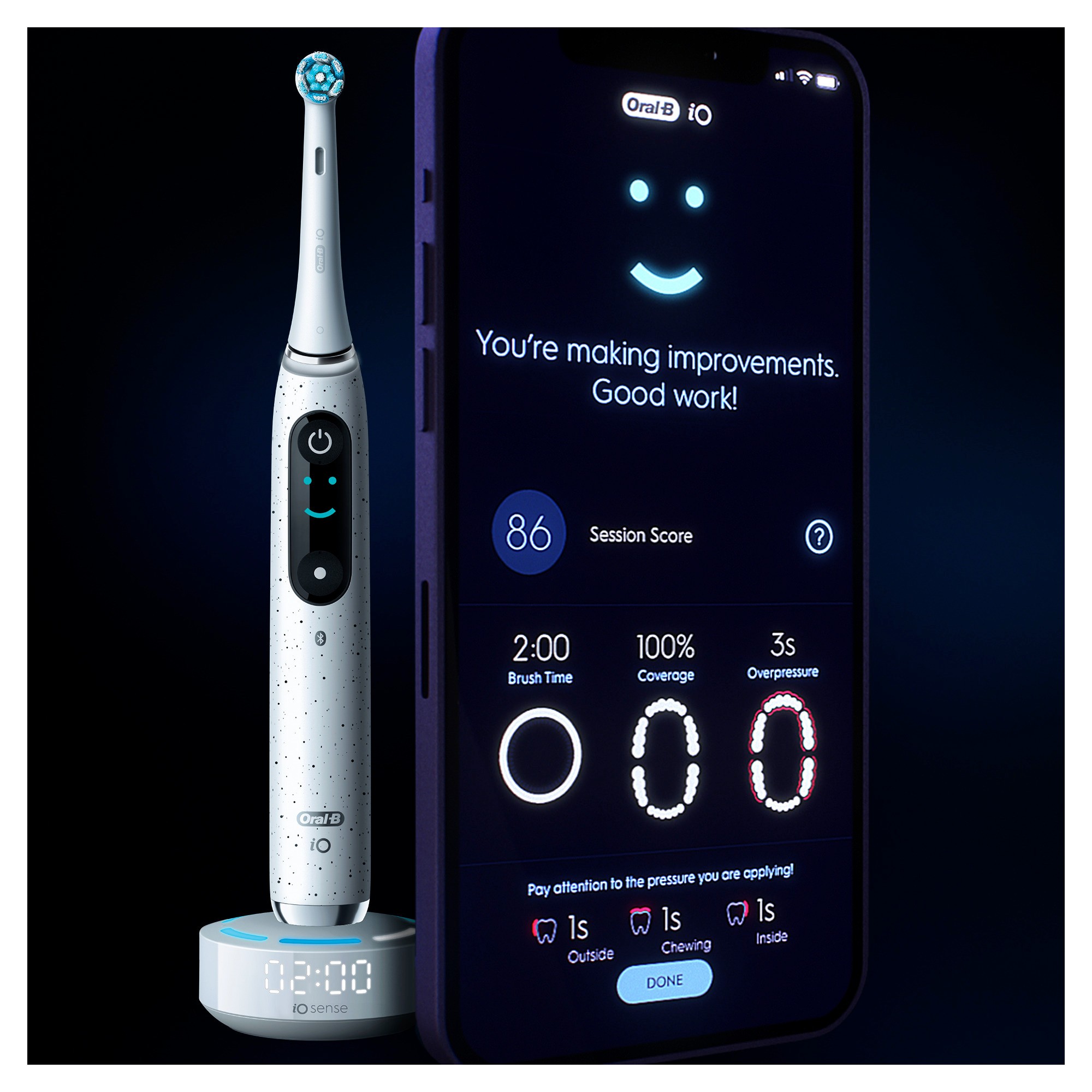 Oral-B IO Series 10, Elektrische Zahnbürste Mit IOSense, Magnet ...