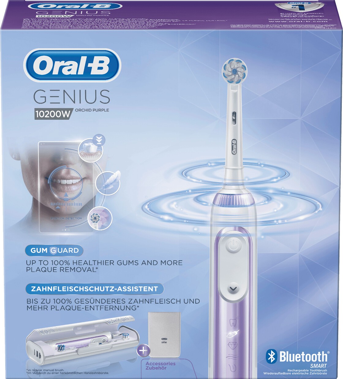 Oral-B Genius 10200W Orchid Purple Elektrische Zahnbürste - Xenudo