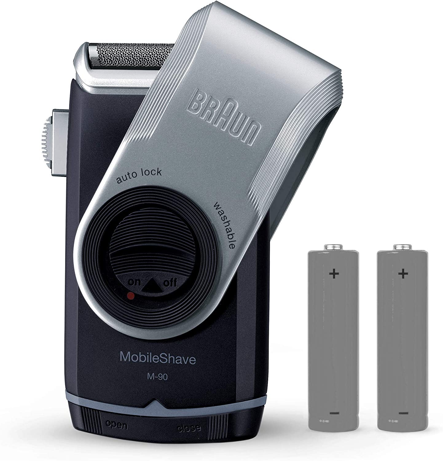 Braun MobileShave M90 Herrenrasierer, Elektrorasierer für unterwegs